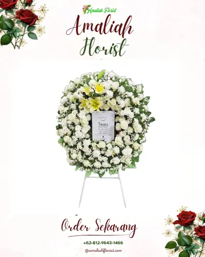 Krans Bunga Duka Cita di Temanggung
